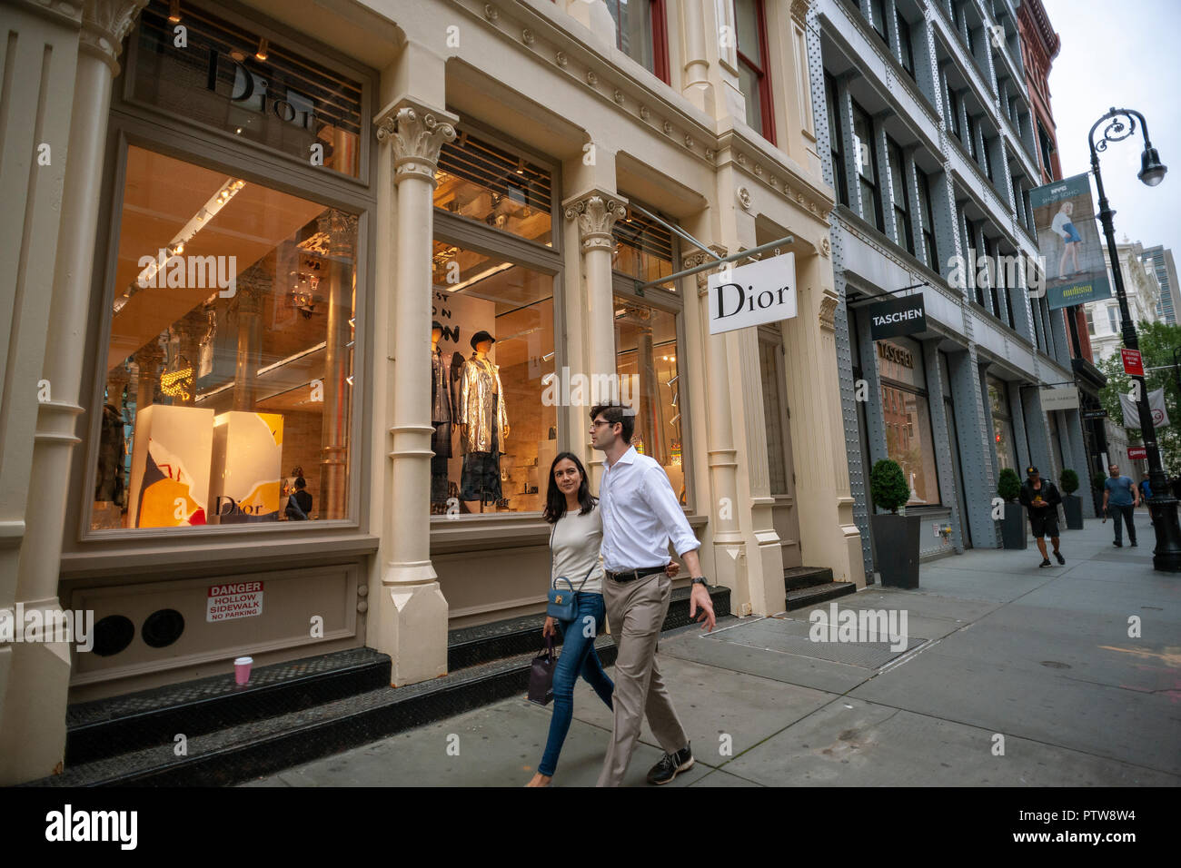 The Dior store in the Soho neighborhood of New York on Monday, October 8, 2018. Dior is a brand of the luxury conglomerate LVMH. (Â© Richard B. Levine) Stock Photo