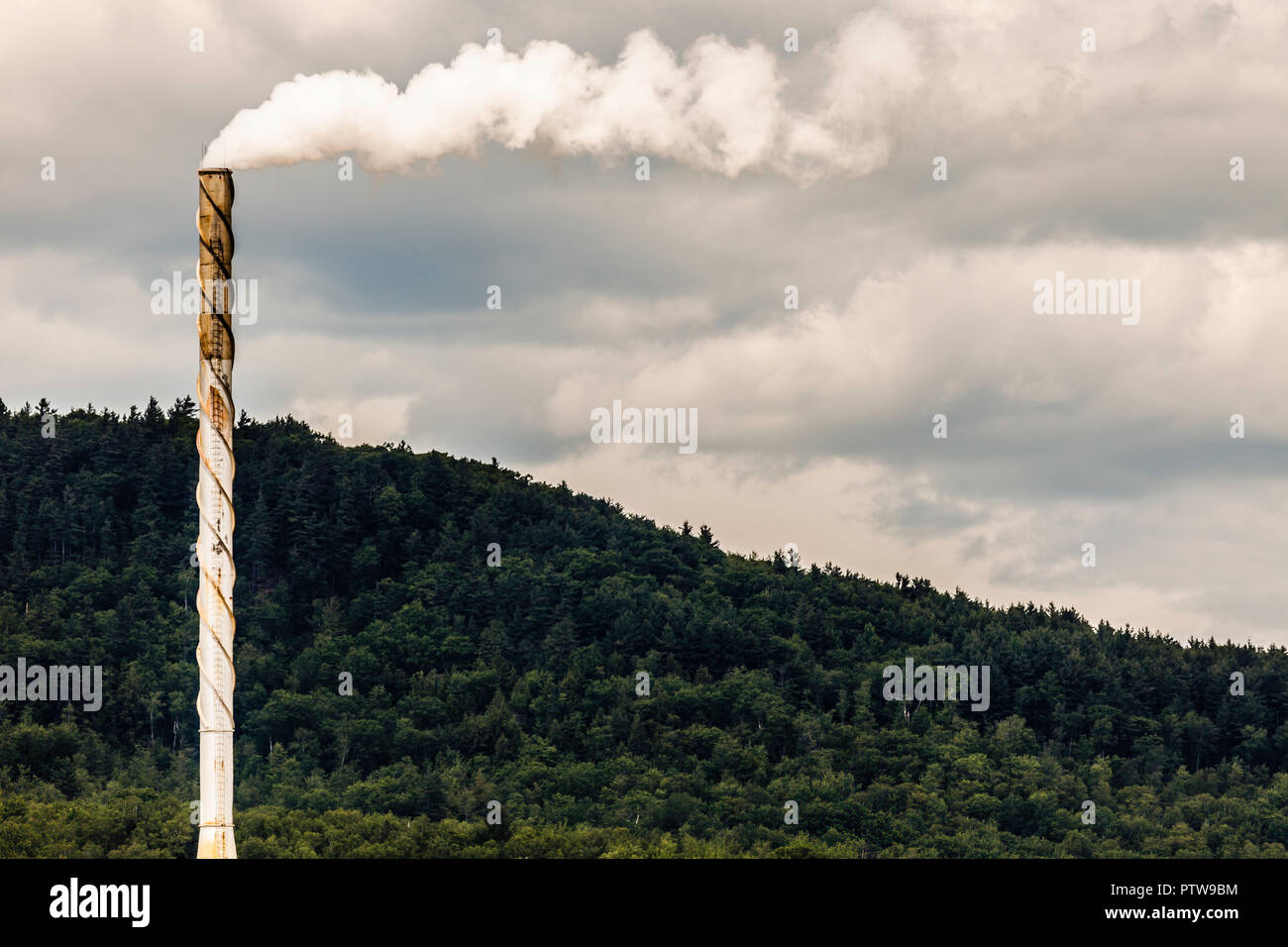 Stack Rumford Paper Company Rumford, Maine, USA Stock Photo Alamy