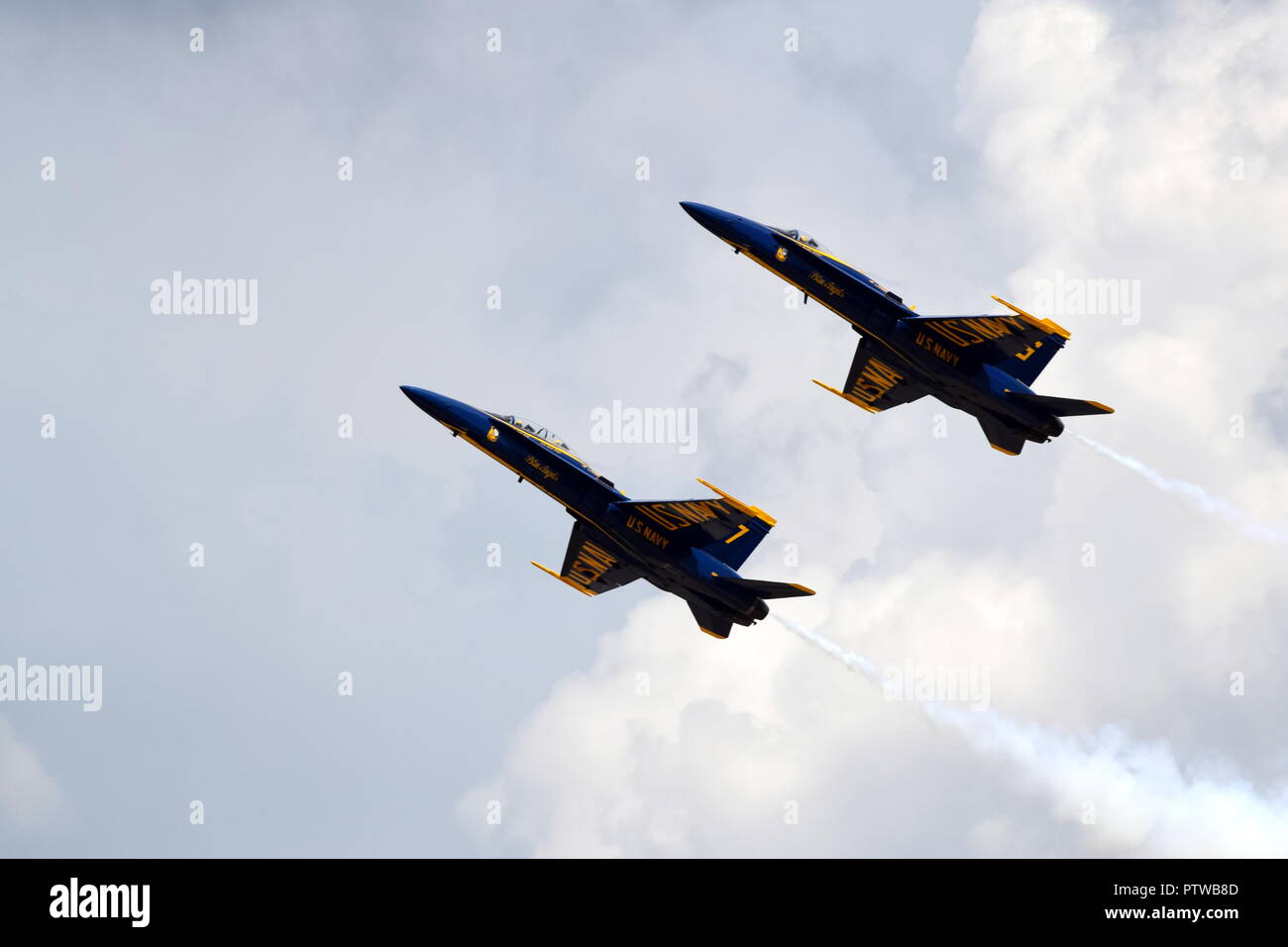 Blue Angels practice display Pensacola, FL Stock Photo Alamy