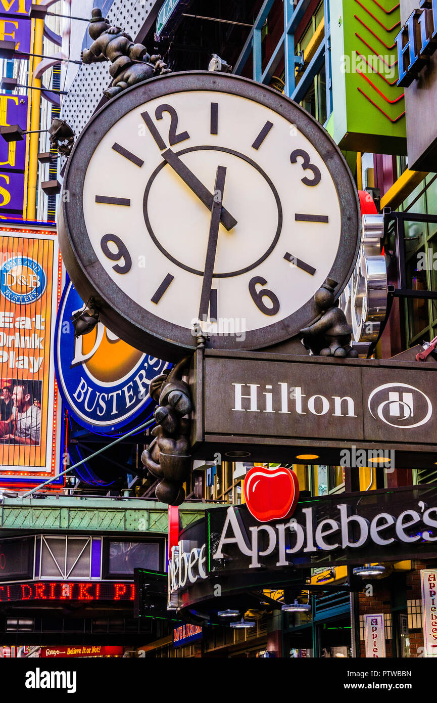 Hilton Clock West 42nd Street Times Square Theater District Manhattan