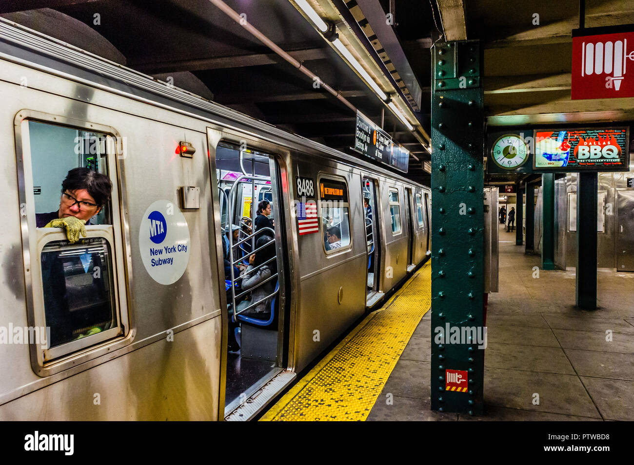 Times Square 42nd Street Subway Station Manhattan New York, New York, USA Stock Photo Alamy