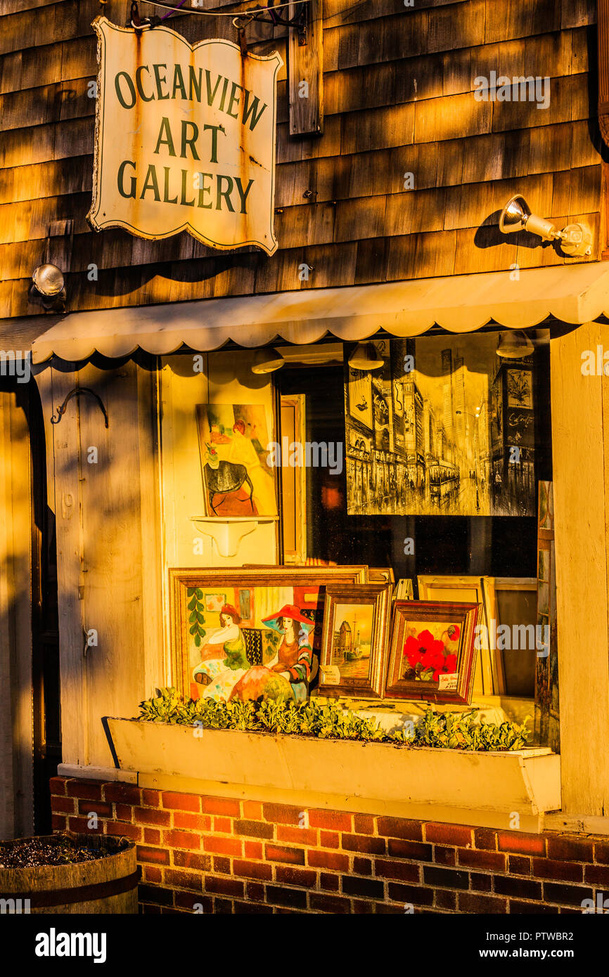 Oceanview Art Gallery Rockport, Massachusetts, USA Stock Photo Alamy