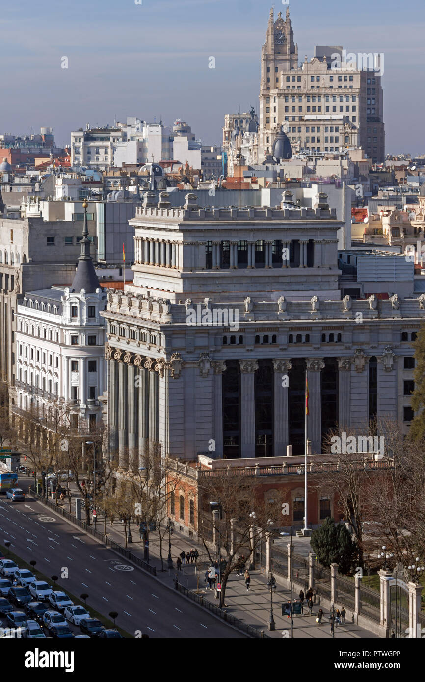Madrid Spain January 24 2018 Amazing Panorama Of City