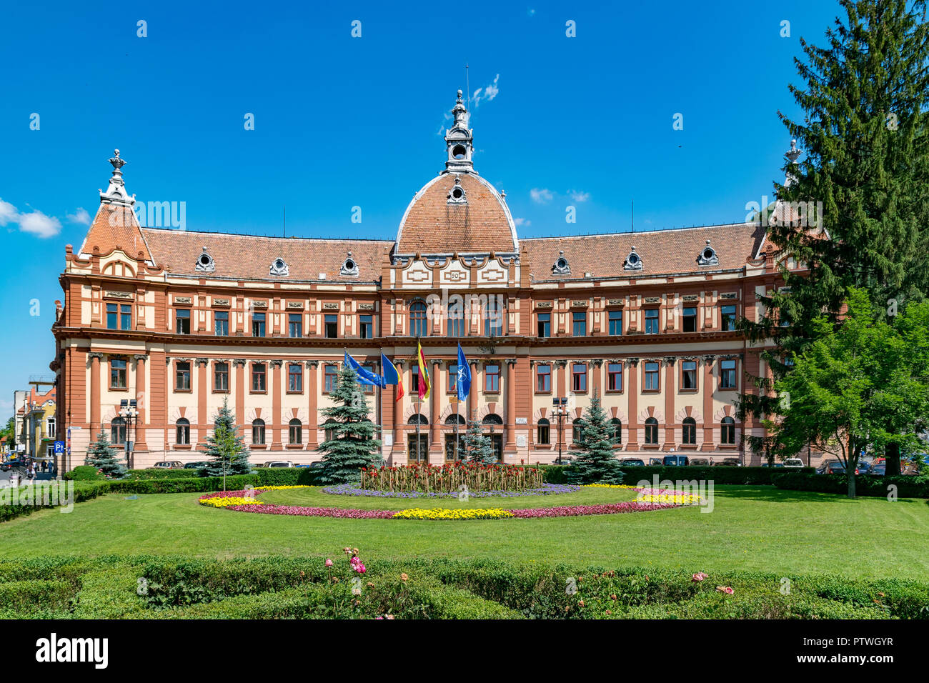 State Government Office building in Brasov, Romania. Stock Photo