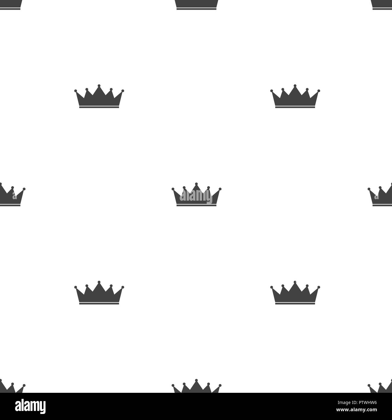 Princess Crown Seamless Pattern Background Vector Illustration Stock ...