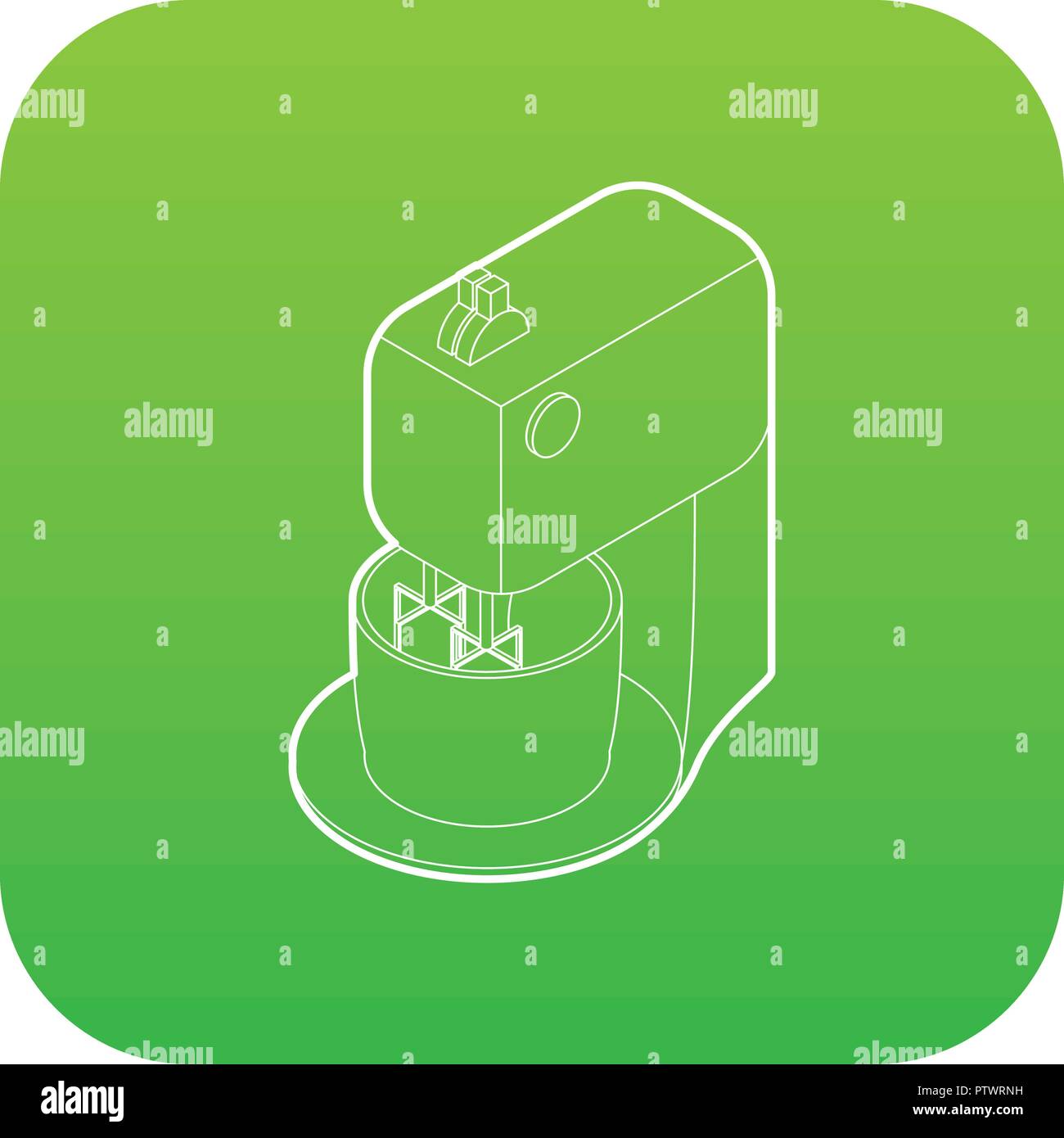 Kitchen mixer icon green vector Stock Vector Image & Art - Alamy