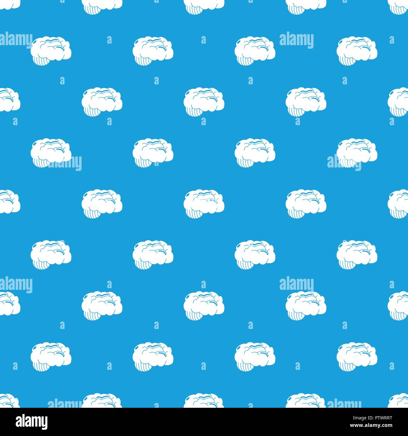 Brain pattern vector seamless blue Stock Vector Image & Art - Alamy