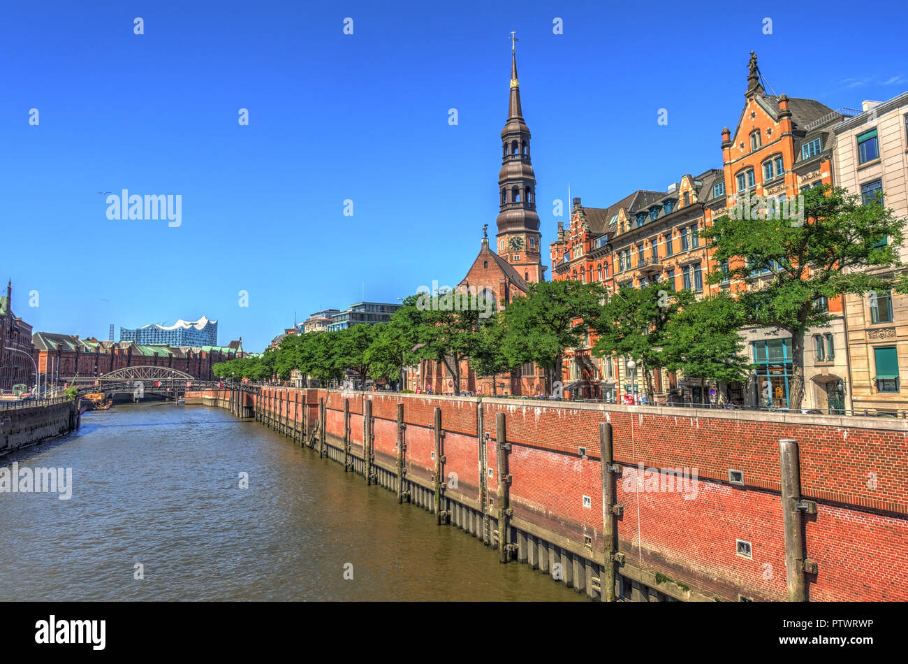 Hamburg landmarks, Germany Stock Photo Alamy