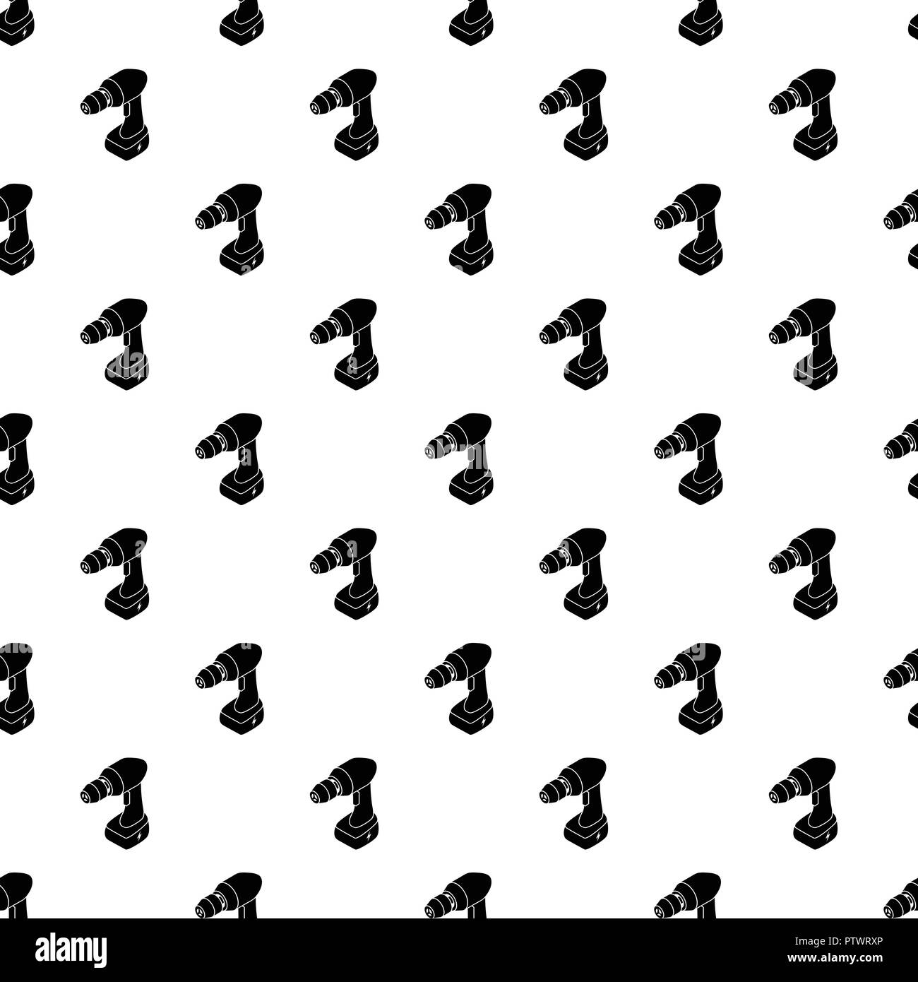 Cordless drill pattern vector seamless Stock Vector