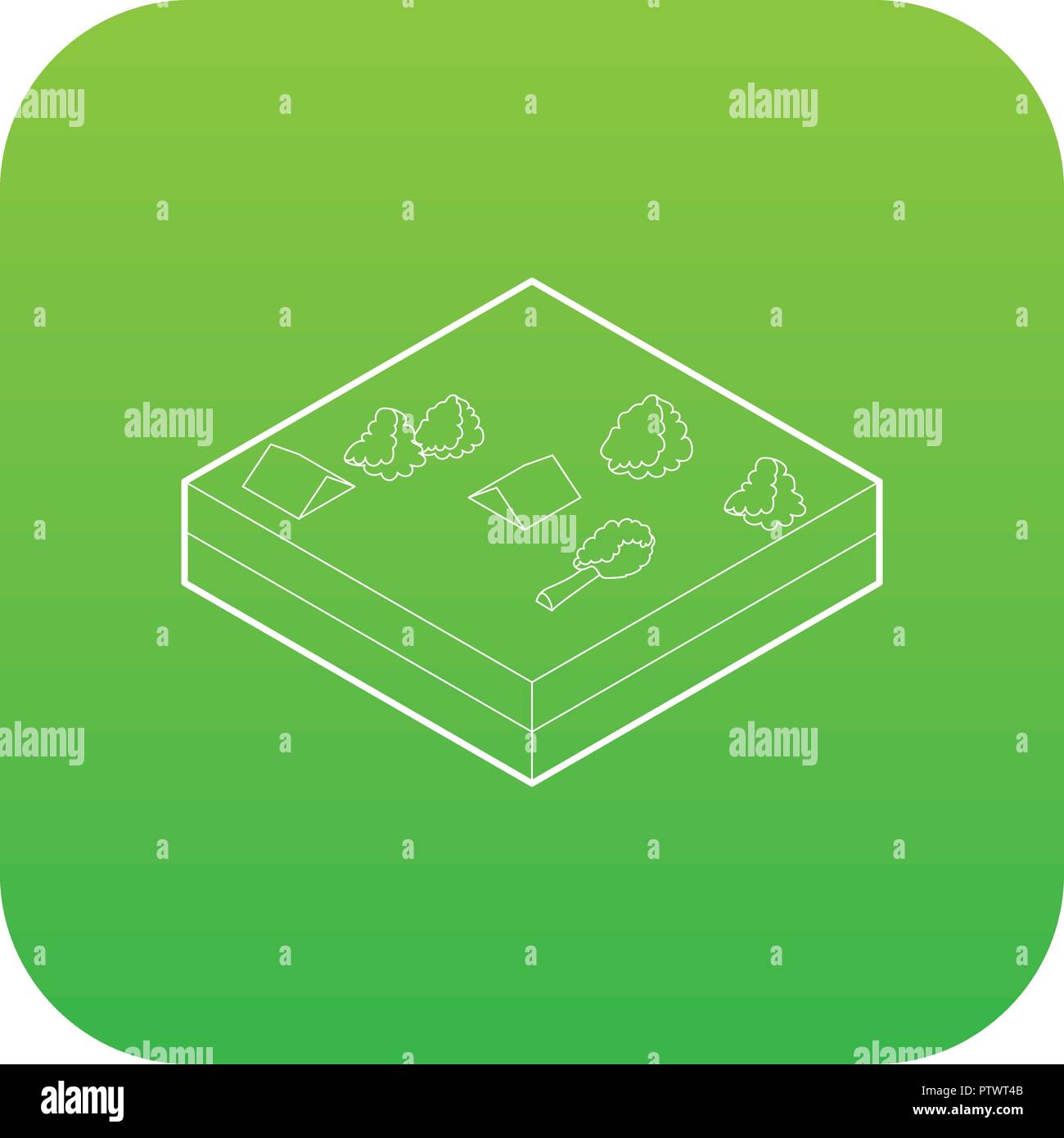 Flood icon green vector Stock Vector Image & Art - Alamy