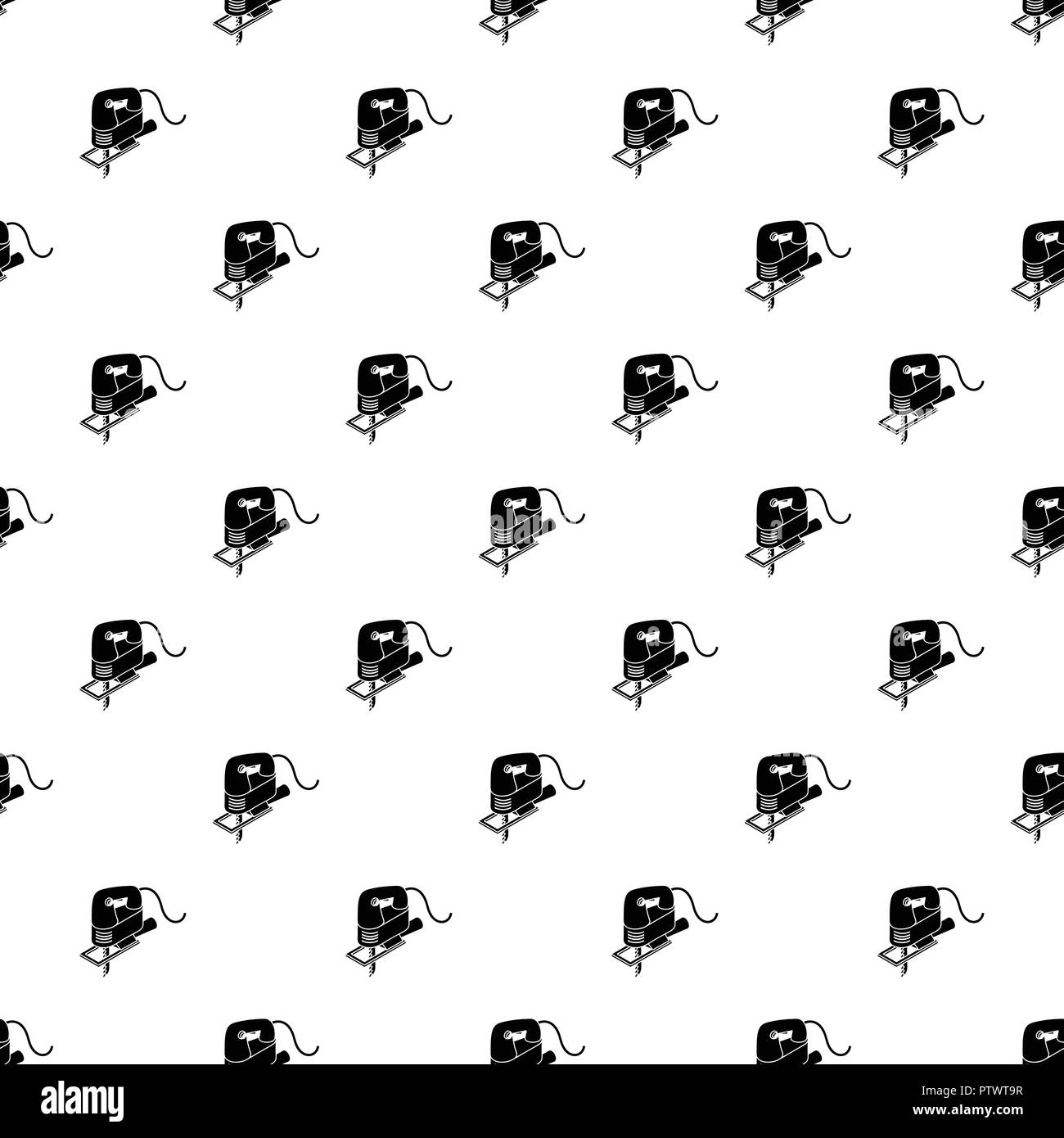 Corded jig saw pattern vector seamless Stock Vector