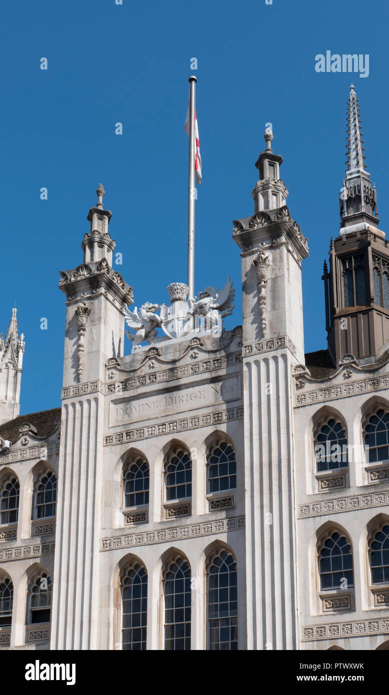 Guildhall in London, England. The grade I listed building is the ...
