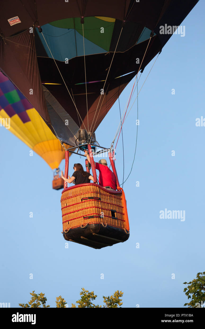 BRANCHBURG, NEW JERSEY July 28, 2018 A hot air balloon gets ready to