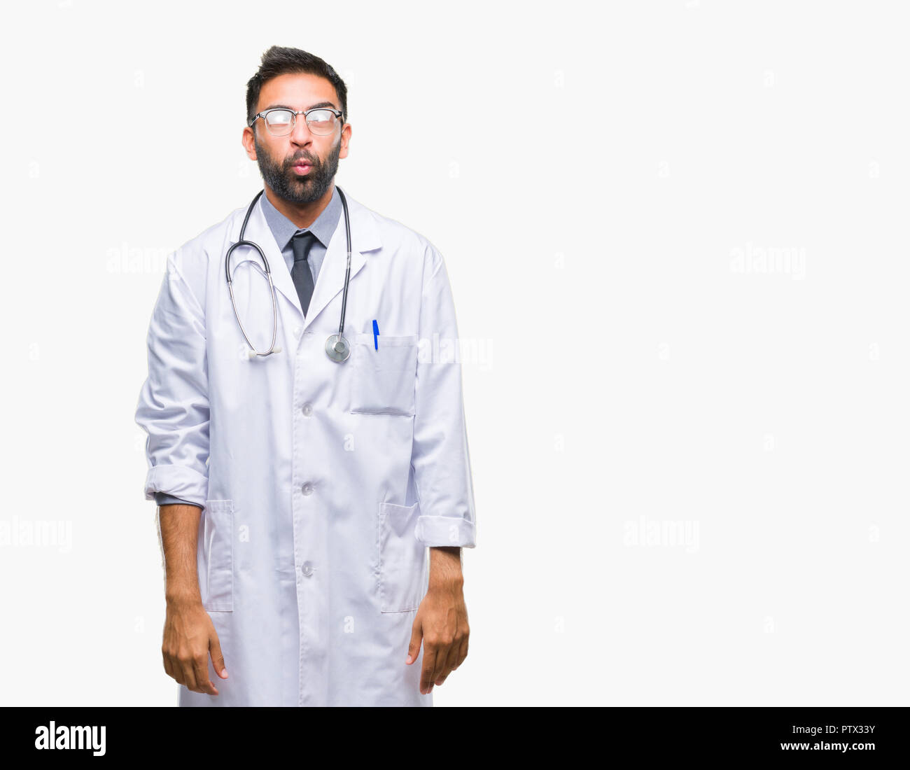 Male doctor making funny faces Cut Out Stock Images & Pictures - Alamy