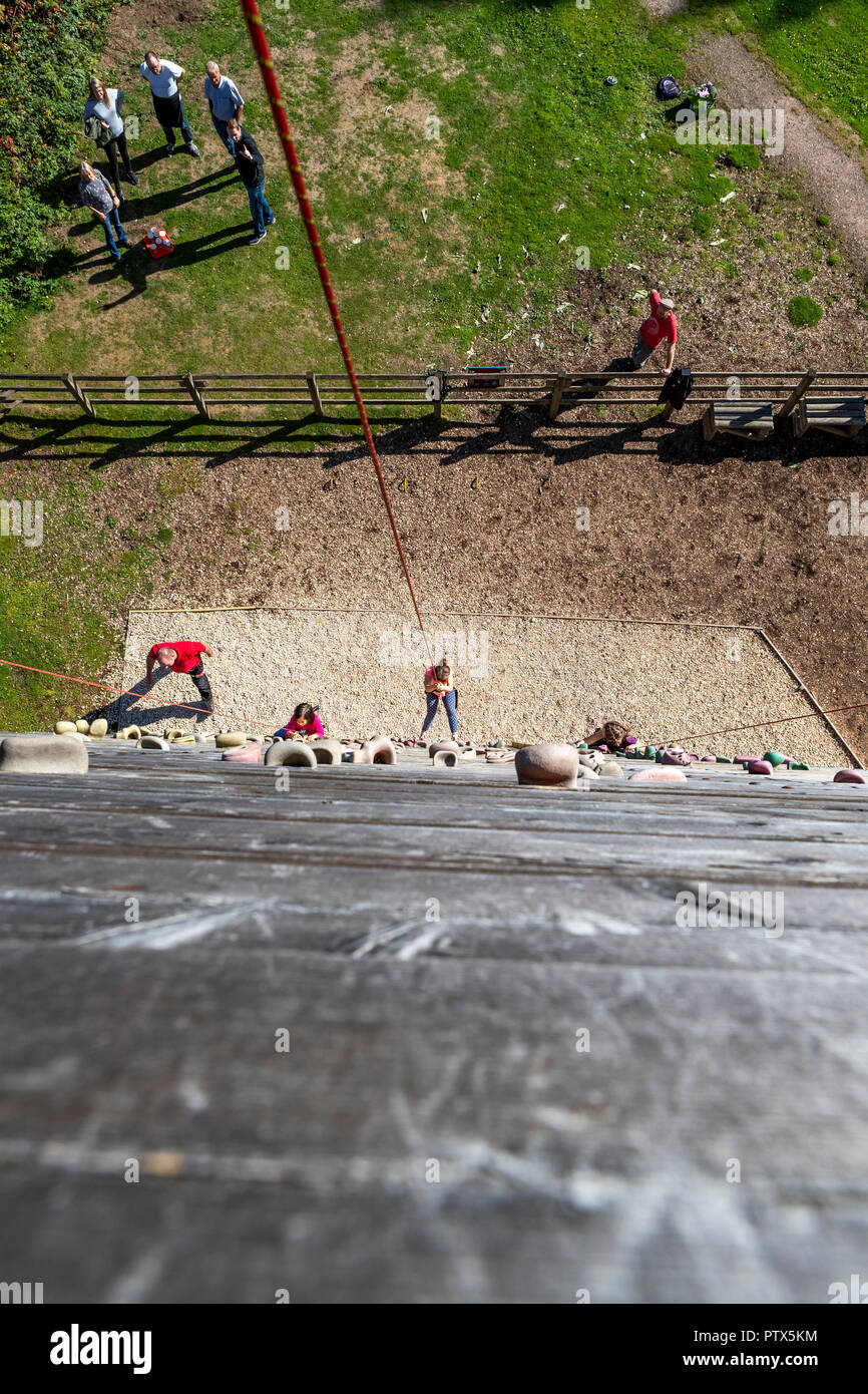 Climbing Tower. Forest of Dean Adventure, Beechenhurst, Gloucestershire