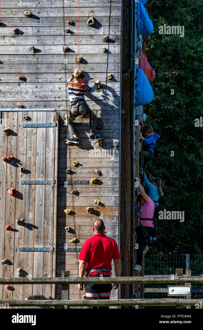 Climbing Tower. Forest of Dean Adventure, Beechenhurst, Gloucestershire