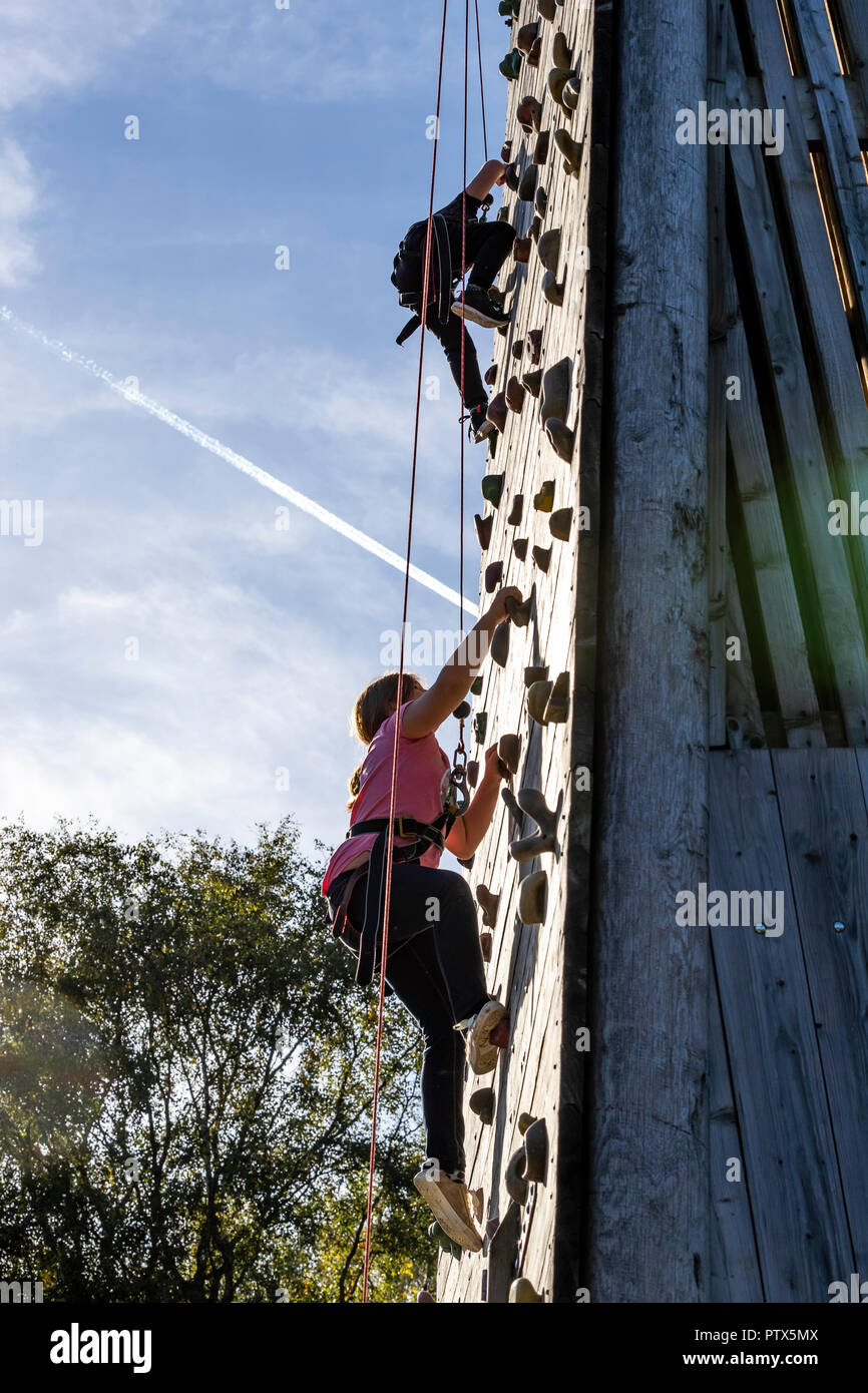 Climbing Tower. Forest of Dean Adventure, Beechenhurst, Gloucestershire