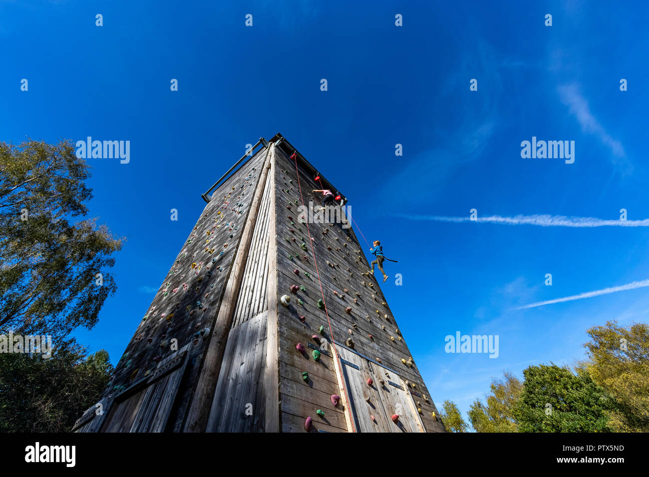 Climbing Tower. Forest of Dean Adventure, Beechenhurst, Gloucestershire