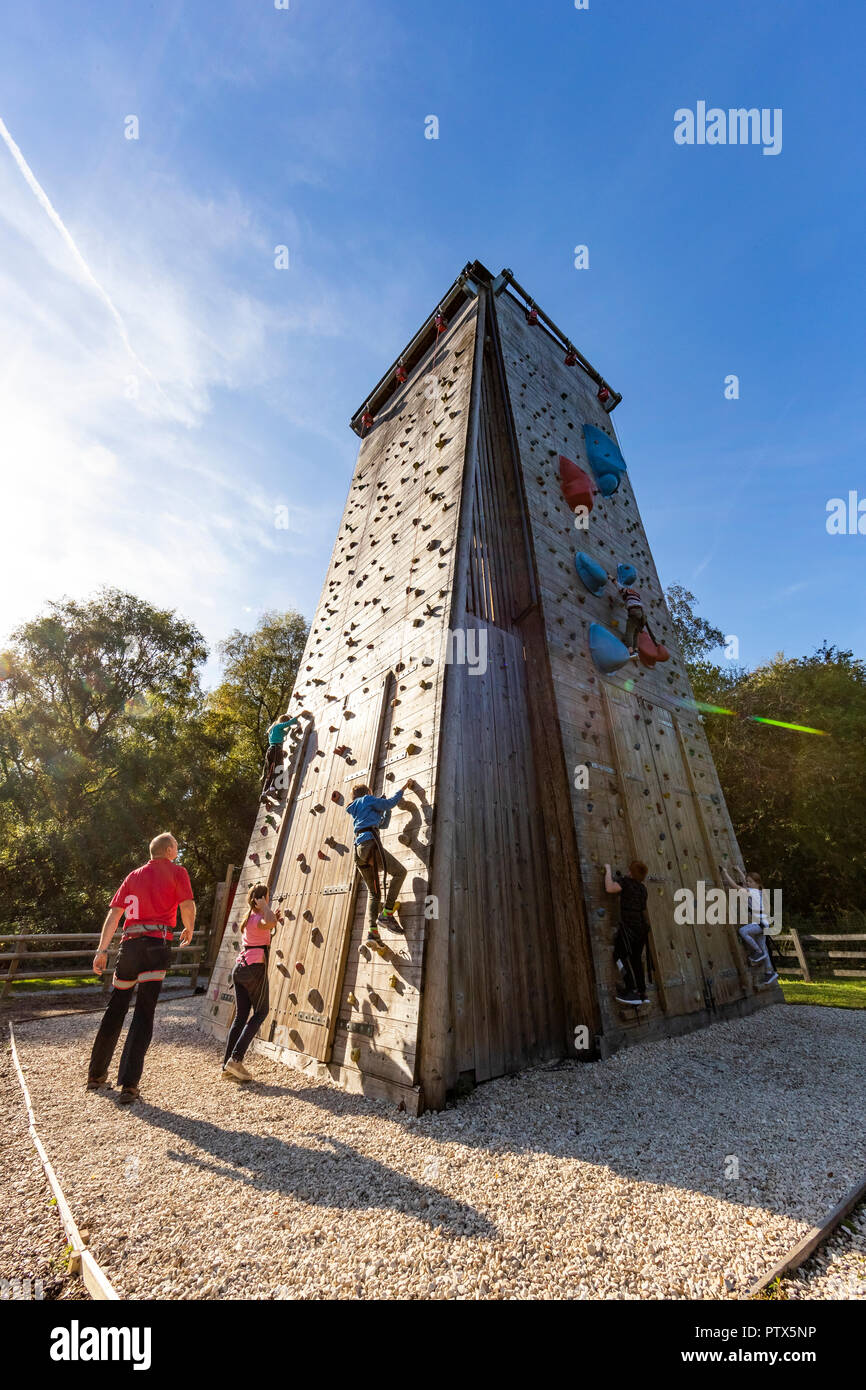 Climbing Tower. Forest of Dean Adventure, Beechenhurst, Gloucestershire