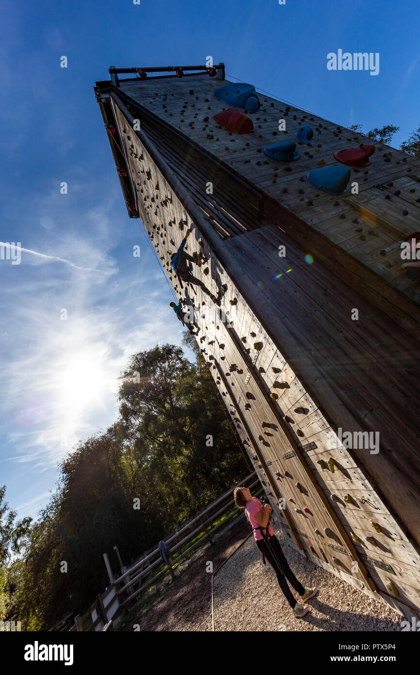 Climbing Tower. Forest of Dean Adventure, Beechenhurst, Gloucestershire