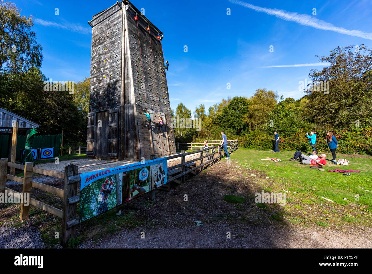 Climbing Tower. Forest of Dean Adventure, Beechenhurst, Gloucestershire