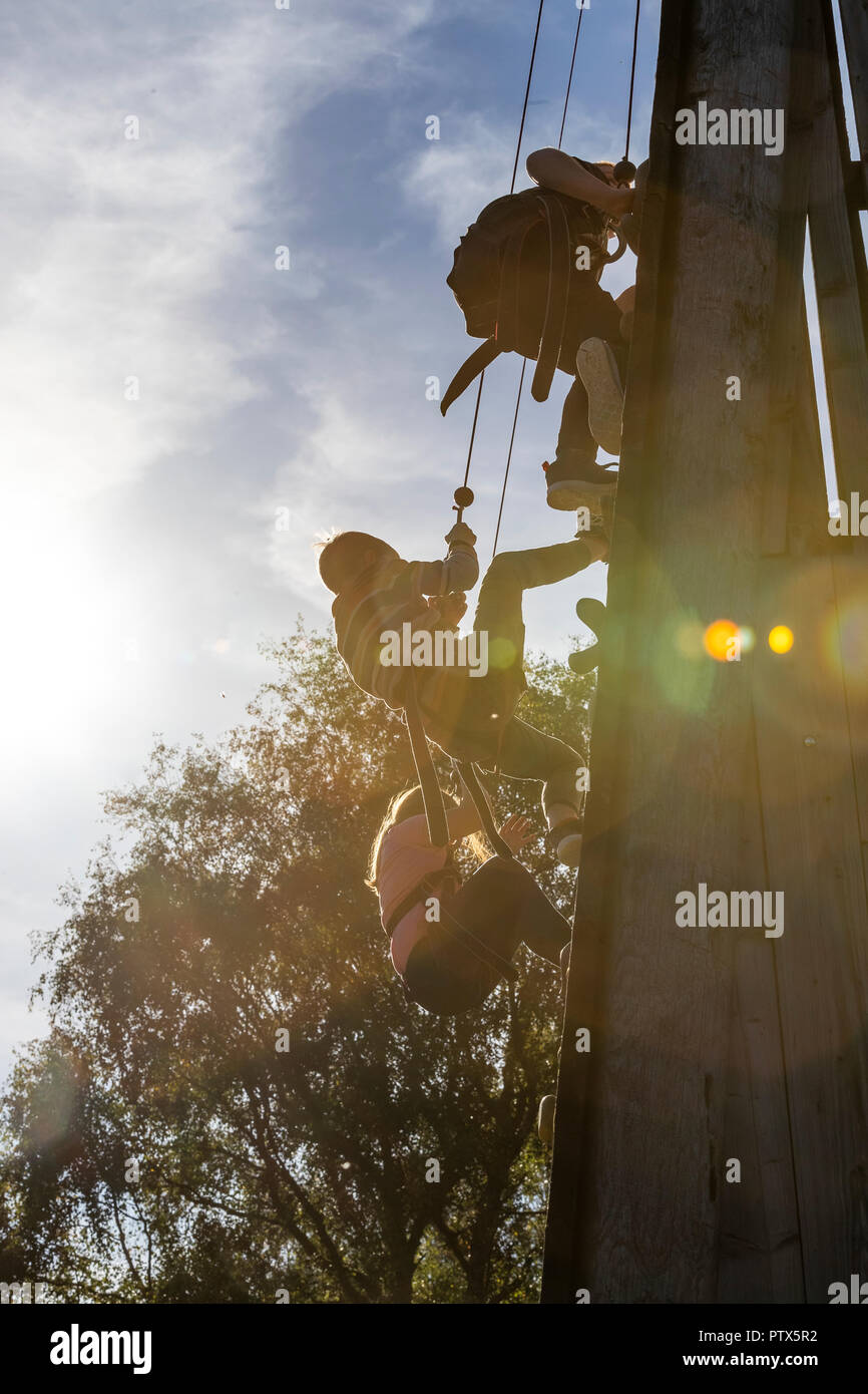 Climbing Tower. Forest of Dean Adventure, Beechenhurst, Gloucestershire