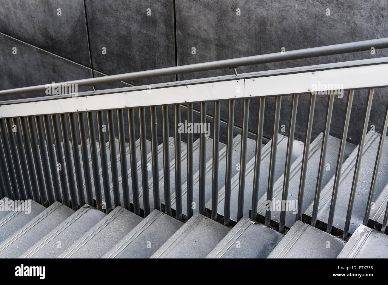 Metal Staircase Railing Stock Photos Metal Staircase Railing