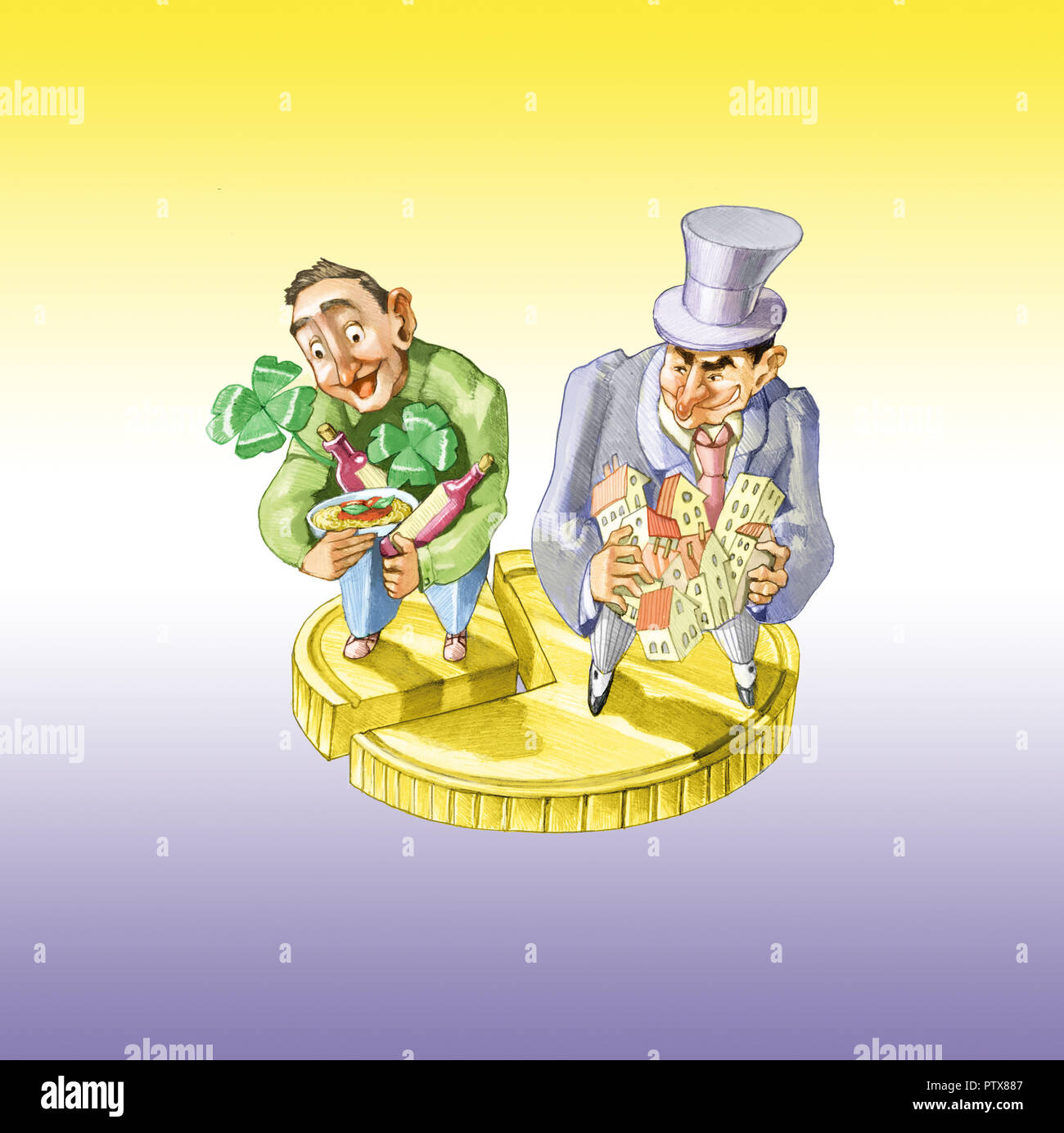 Poor Man And Rich Man Picture High Resolution Stock Photography And Images Alamy