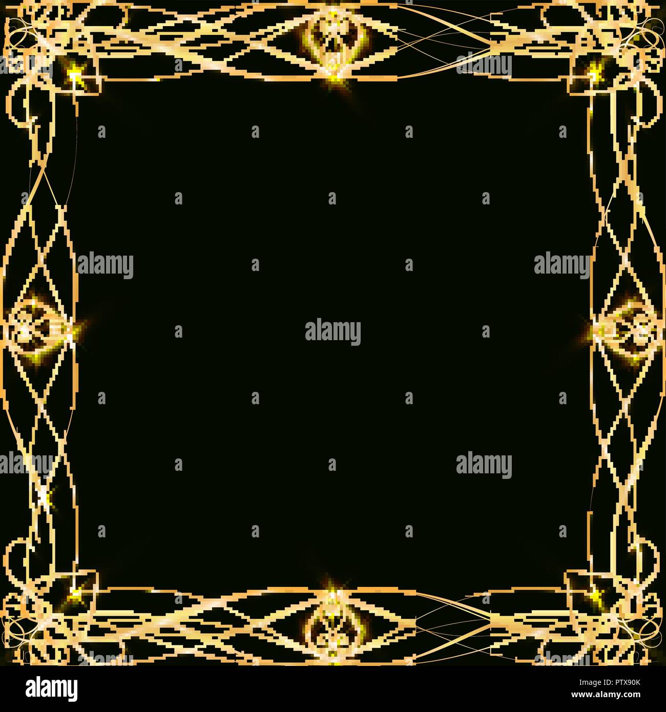 gold frames with hearts with glare and radiance blank for a card picture frames with hearts