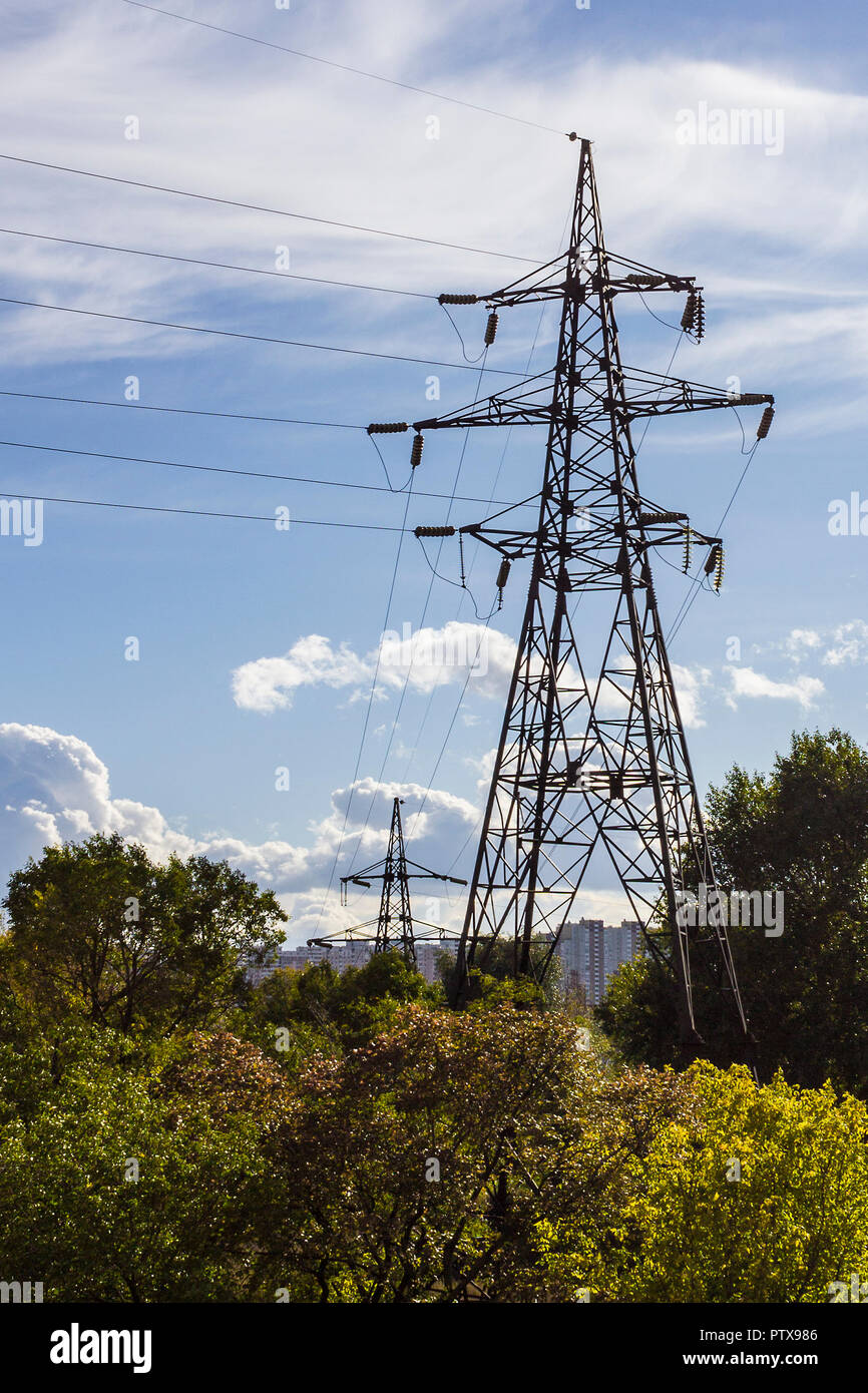 Pillar Power Line High Resolution Stock Photography and Images - Alamy
