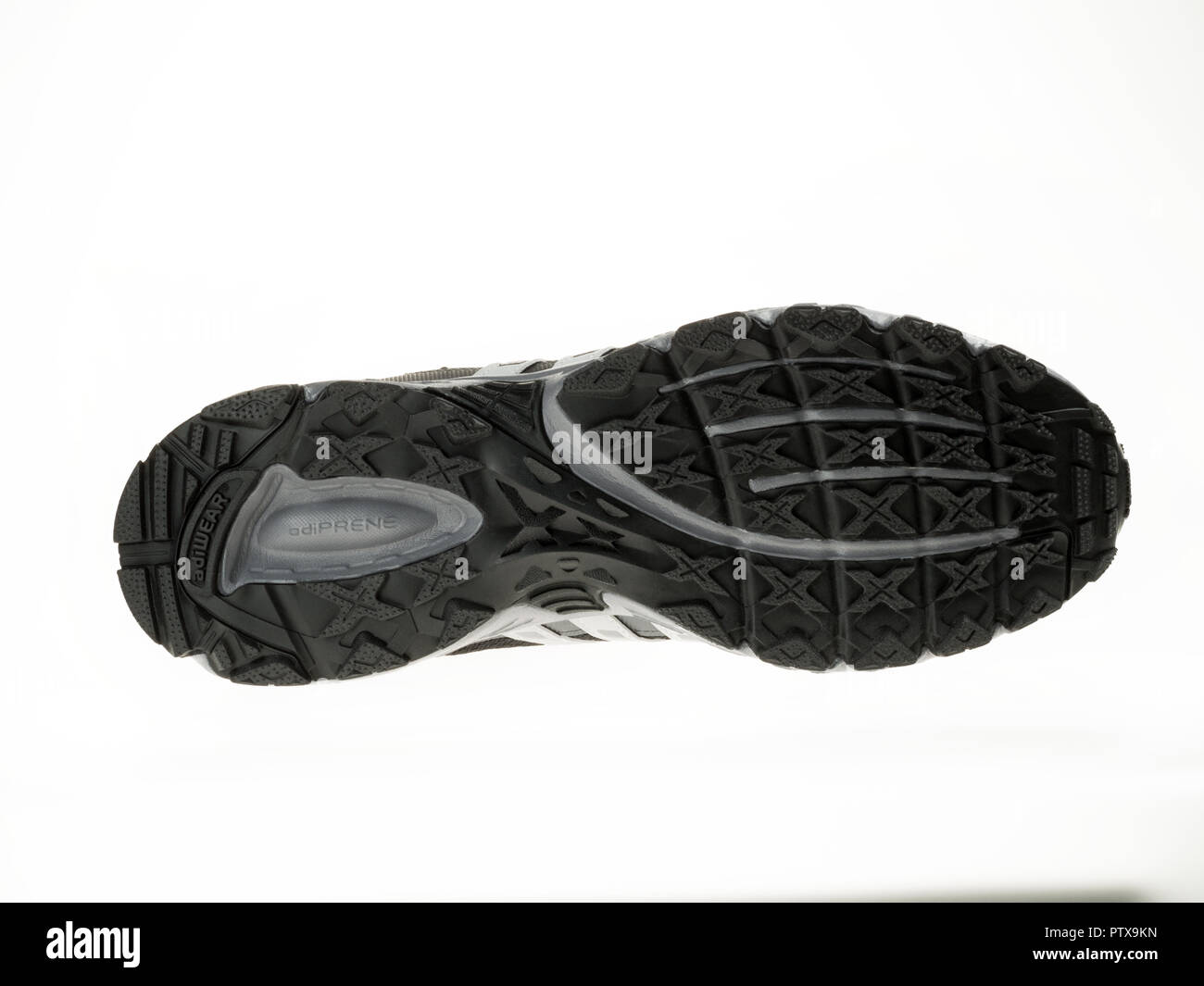 Istanbul, Turkey - January 29, 2014: New Adidas outdoor running shoes Taken  at studio and isolated on white Stock Photo - Alamy
