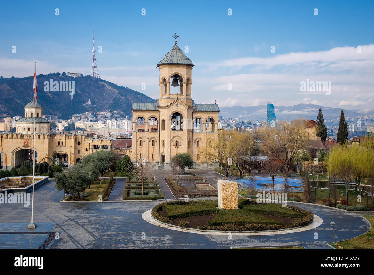 The Holy Trinity Cathedral of Tbilisi commonly known as Sameba Stock ...