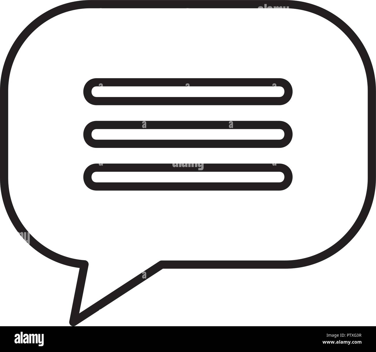 speech bubble message icon Stock Vector Image & Art - Alamy