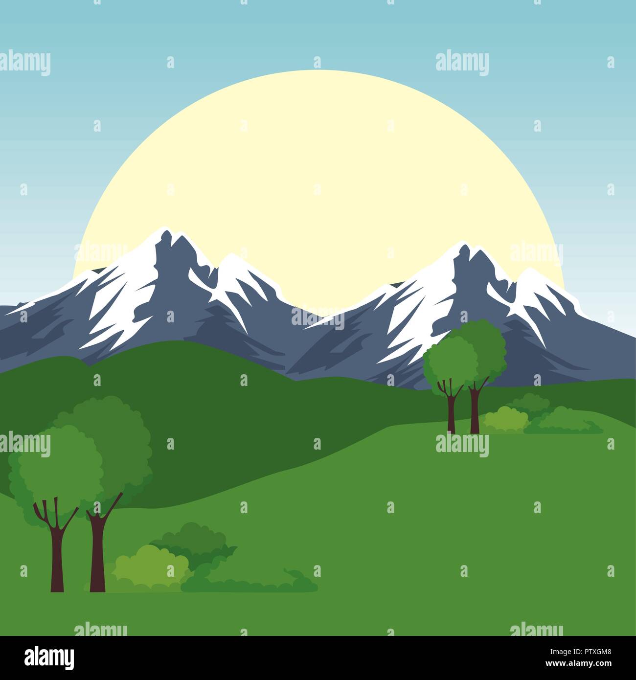 park landscape scene icon Stock Vector Image & Art - Alamy