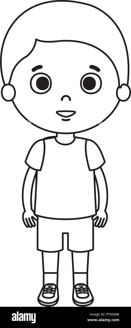 cute little boy character Stock Vector Image &amp; Art - Alamy