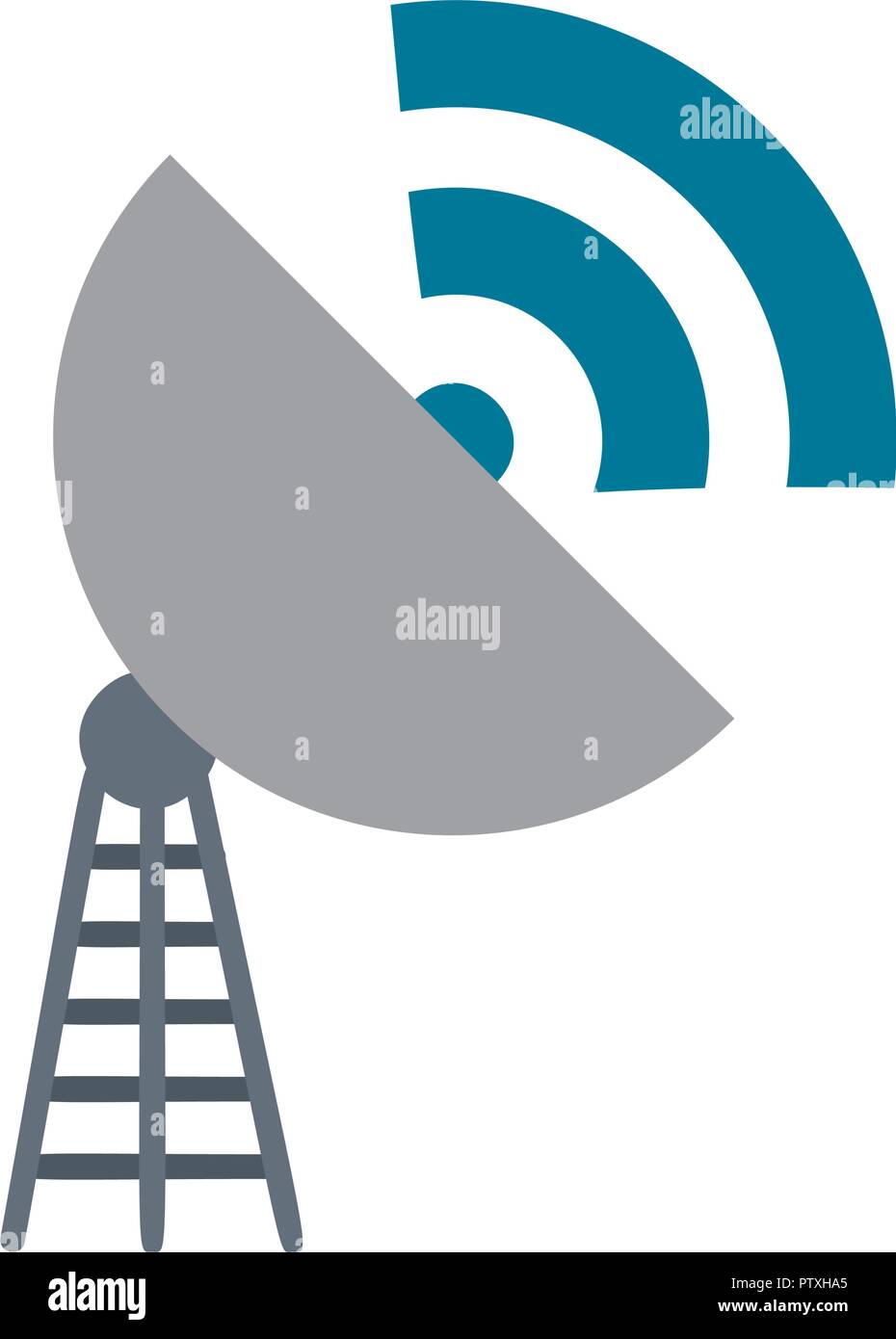 antena with wifi signal Stock Vector Image & Art - Alamy