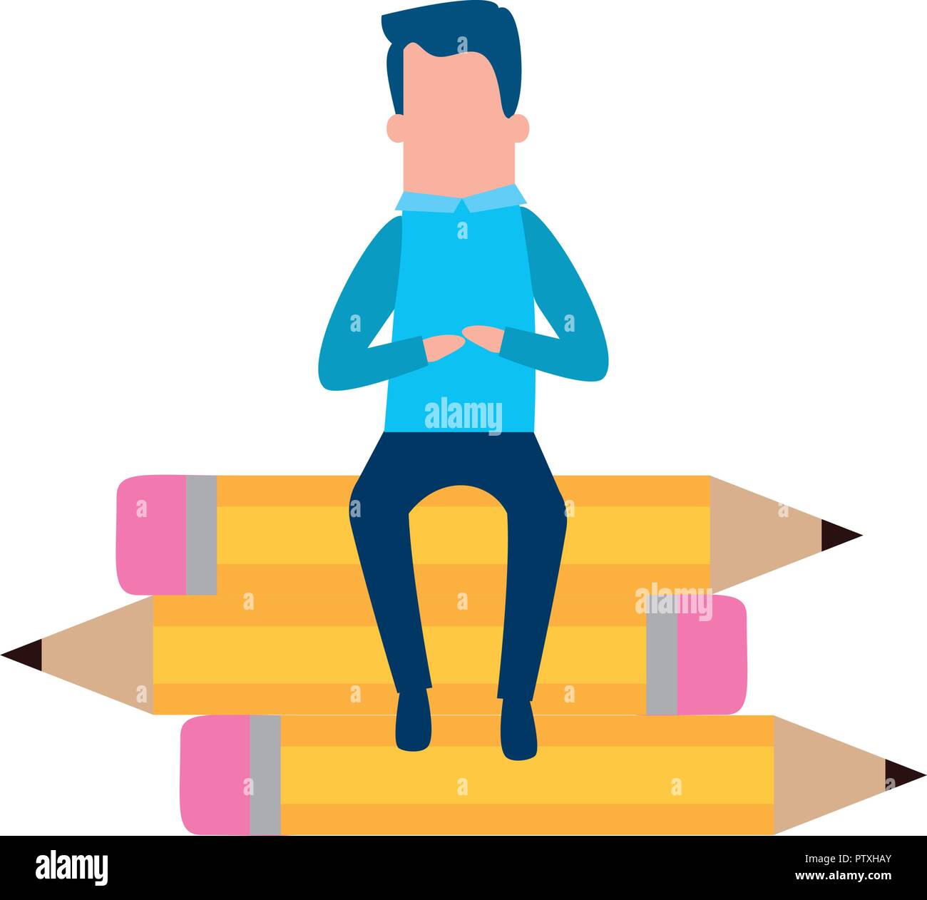 Creative writer male Stock Vector Images - Alamy