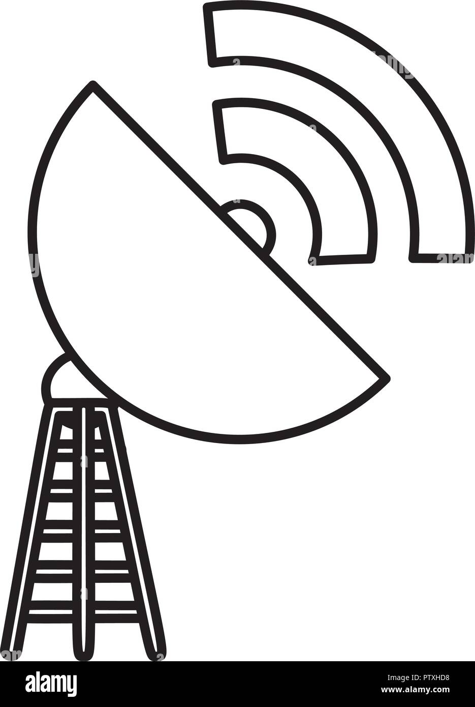 antena with wifi signal Stock Vector Image & Art - Alamy