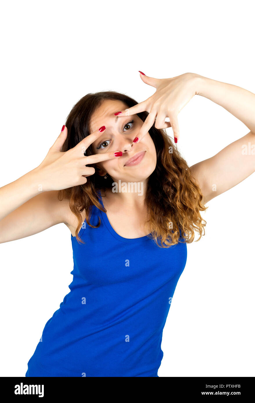 Cheerful young woman enjoy hi-res stock photography and images - Alamy
