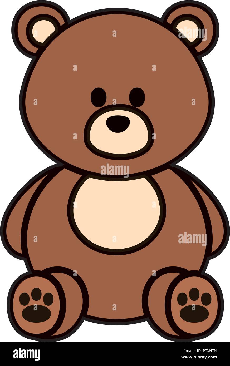 cute bear teddy icon Stock Vector Image & Art - Alamy