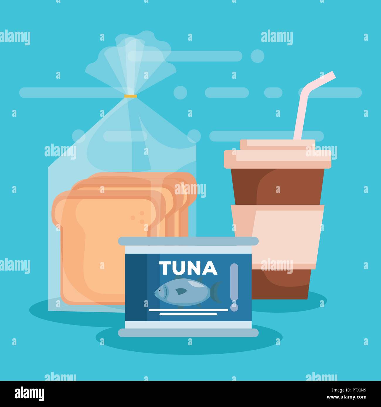 Can of tuna Stock Vector Images Alamy