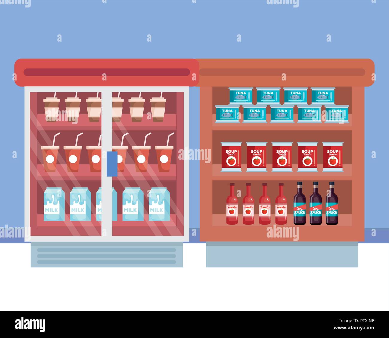 Tomato sauce fridge Stock Vector Images Alamy