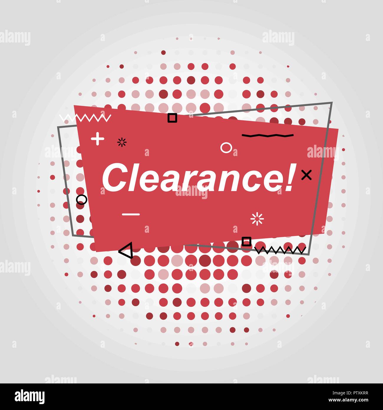 Red flat speech bubble shaped banners, stock vector Stock Vector