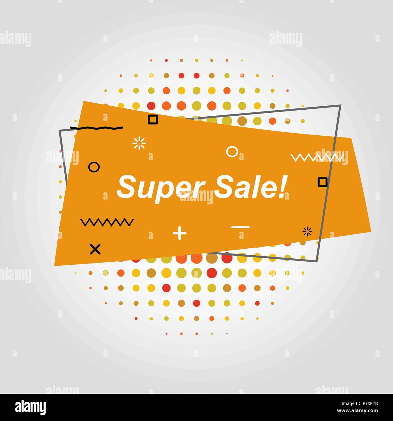 Orange flat speech bubble shaped banners, stock vector Stock Vector