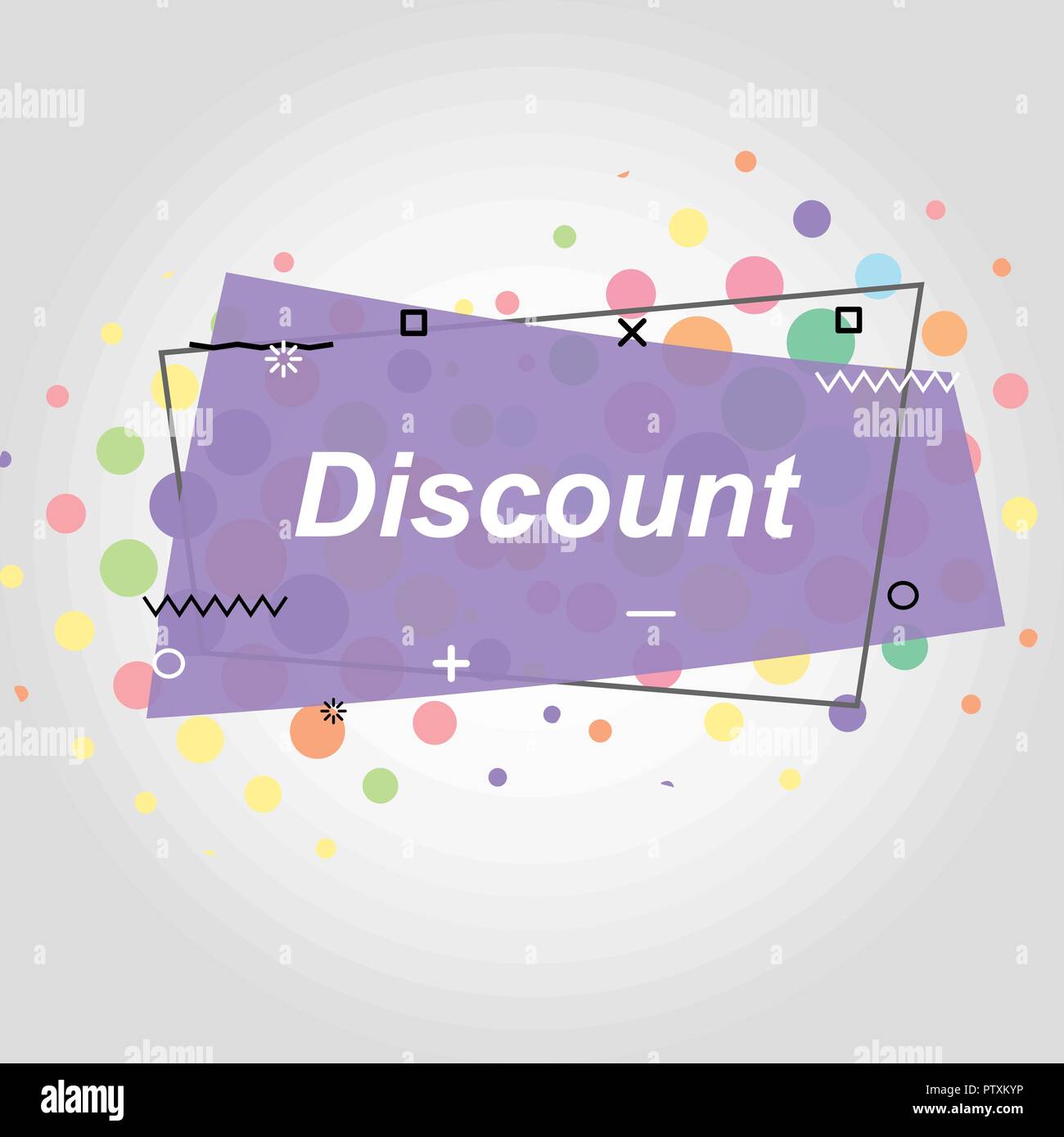 Violet flat speech bubble shaped banners, stock vector Stock Vector