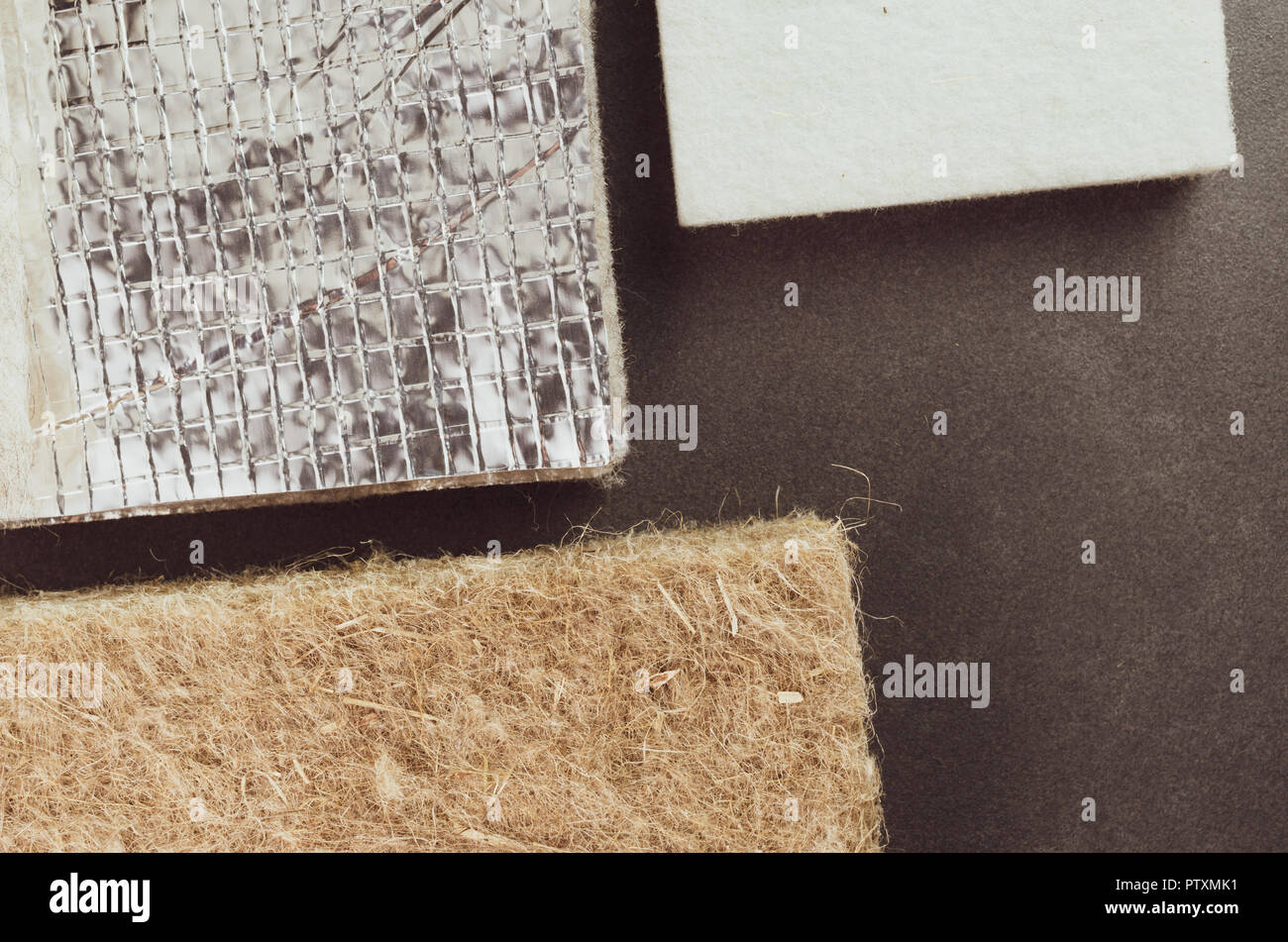 natural fibers building insulation materials samples - thermal ...