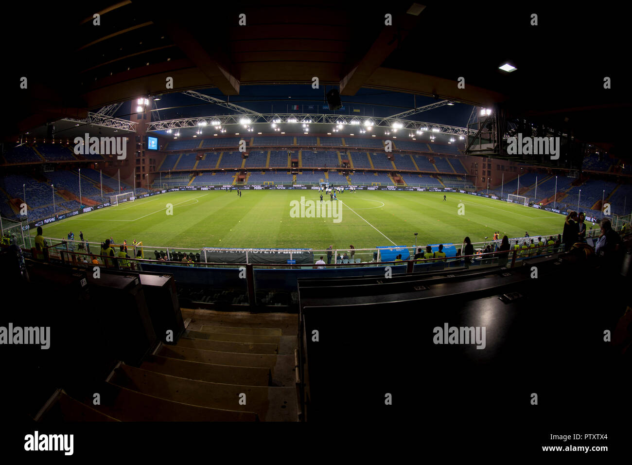 General View Luigi Ferraris Stadium during the UEFA Nations League Friendly match between Italy 1-1 Ukraine at Luigi Ferraris Stadium on October 10, 2018 in Genova, Italy. Credit: Maurizio Borsari/AFLO/Alamy Live News Stock Photo