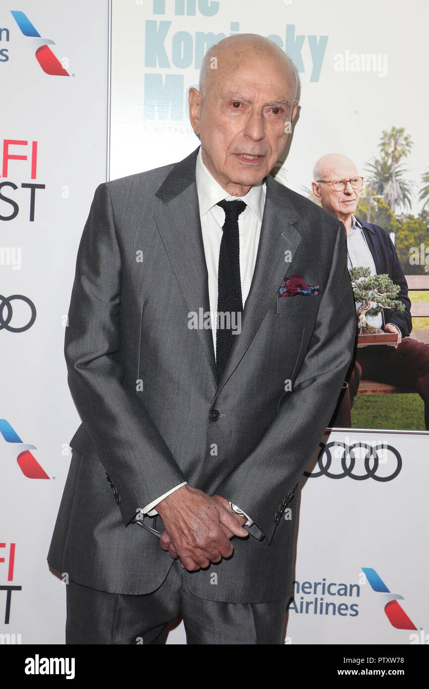 Hollywood, Ca. 10th Nov, 2018. Alan Arkin at the AFI Fest 2018 world premiere screening of The Kominsky Method at the TCL Chinese Theater in Hollywood, California on November 10, 2018, Credit: Faye Sadou/Media Punch/Alamy Live News Stock Photo