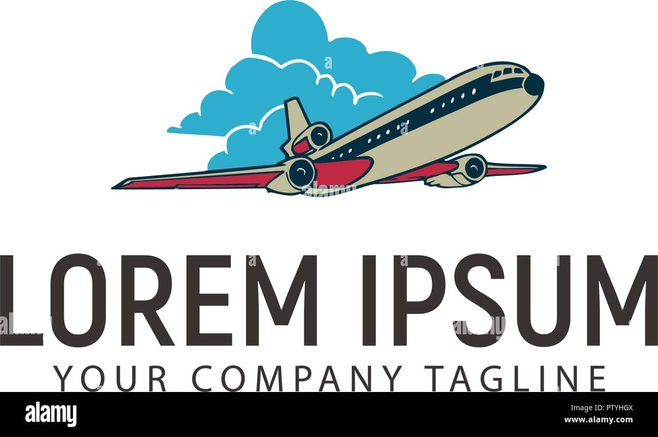 Green Line Airplane Logo Design High Resolution Stock Photography And Images Alamy