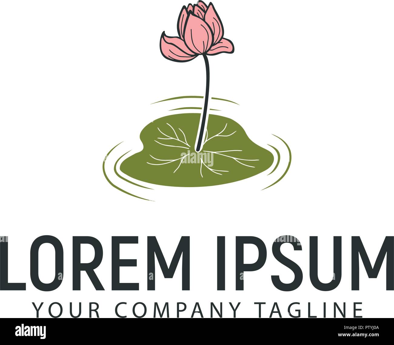 lily tulips flower design concept template Stock Vector Image & Art Alamy